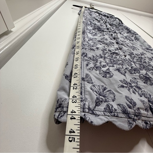 Anthropologie - Blue Victorian Patterned Floral Midi Dress - Size 2 - Picture 2 of 9